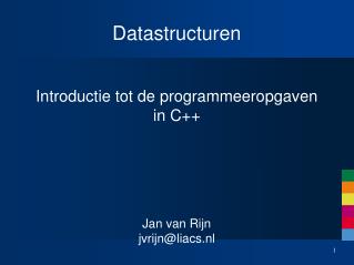 Datastructuren