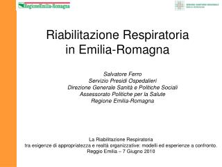 Riabilitazione Respiratoria in Emilia-Romagna