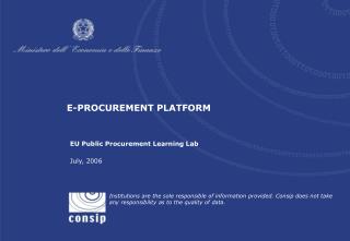 EU Public Procurement Learning Lab