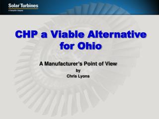 CHP a Viable Alternative for Ohio