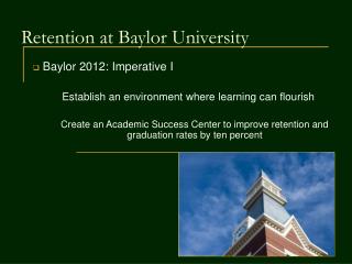 Retention at Baylor University