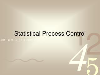 Statistical Process Control