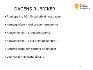 DAGENS RUBRIKER