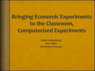 FEELE Lab, The Exeter Group