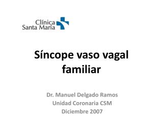 Síncope vaso vagal familiar