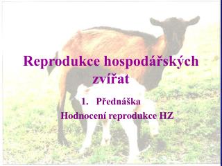 Reprodukce hospodářských zvířat