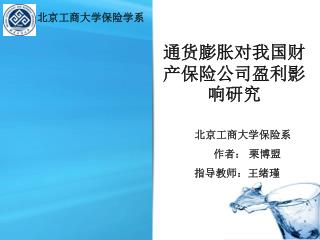 通货膨胀对我国财产保险公司盈利影响研究