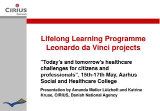 Lifelong Learning Programme Leonardo da Vinci projects