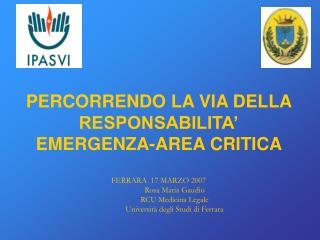 PSICOLOGIA DELL’EMERGENZA