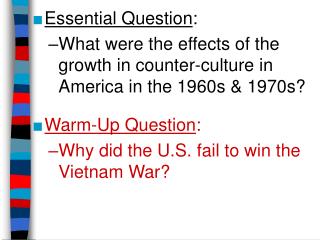 Essential Question :