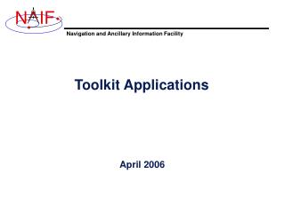 Toolkit Applications