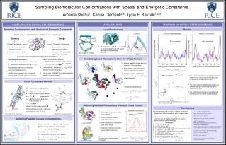 Sampling Biomolecular Conformations with Spatial and Energetic Constraints