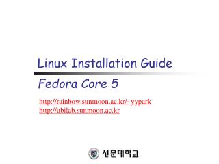 Linux Installation Guide Fedora Core 5