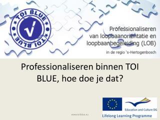 Professionaliseren binnen TOI BLUE, hoe doe je dat?