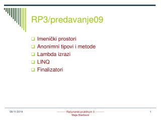 RP3/predavanje09