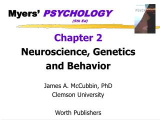 Myers’ PSYCHOLOGY 				(5th Ed)