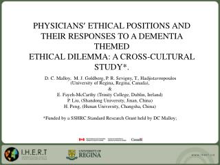 Conflict of Interest Disclosure David Cruise Malloy, PhD