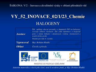 VY_52_INOVACE_02/1/23_Chemie