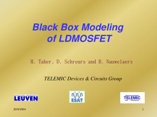 Black Box Modeling of LDMOSFET