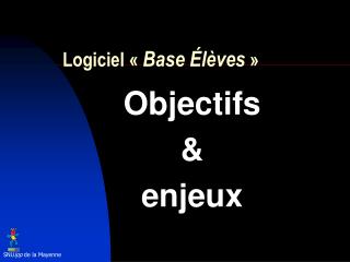 Logiciel « Base Élèves »