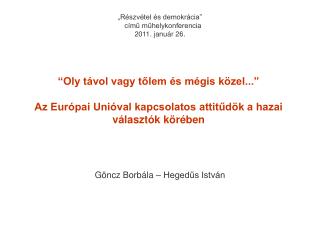 Göncz Borbála – Hegedűs István