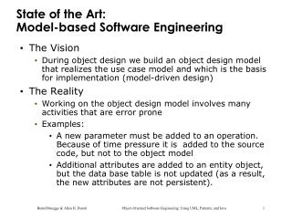 State of the Art: Model-based Software Engineering