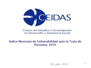Índice Mexicano de Vulnerabilidad ante la Trata de Personas, 2010
