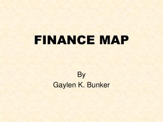 FINANCE MAP