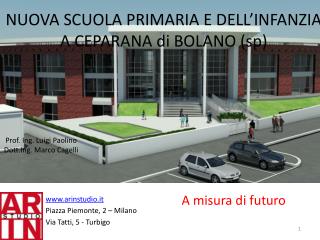 NUOVA SCUOLA PRIMARIA E DELL’INFANZIA A CEPARANA di BOLANO ( sp )