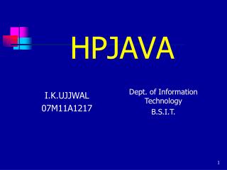 HPJAVA