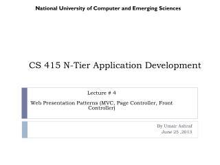 CS 415 N-Tier Application Development