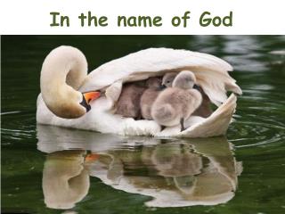 In the name of God