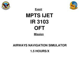 MPTS IJET IR 3103 OFT