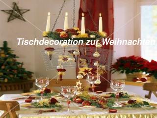 Festliche Tischdekoration zu Weihnachten in Österreich