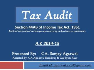 Section 44AB of Income Tax Act, 1961