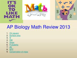 AP Biology Math Review 2013