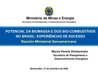 POTENCIAL DA BIOMASSA E DOS BIO-COMBUSTÍVEIS NO BRASIL: EXPERIÊNCIAS DE SUCESSO
