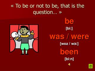 « To be or not to be, that is the question… »