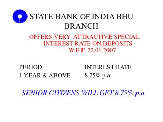 STATE BANK OF INDIA BHU BRANCH