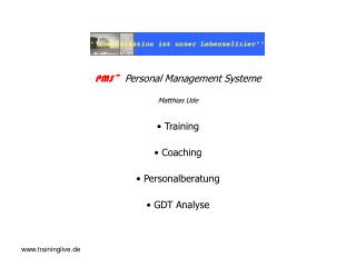 PMS~ Personal Management Systeme Matthias Ude