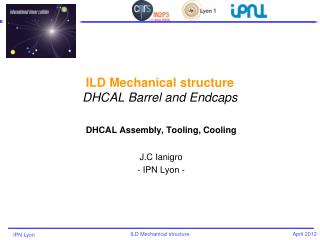 ILD Mechanical structure DHCAL Barrel and Endcaps