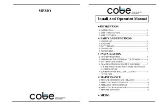 Install And Operation Manual