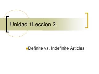 Unidad 1Leccion 2