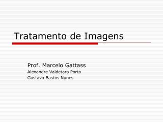 Tratamento de Imagens