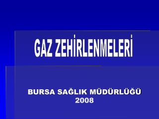 BURSA SAĞLIK MÜDÜRLÜĞÜ 2008