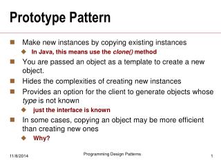 Prototype Pattern