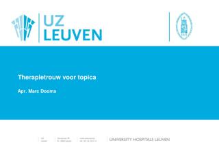 Therapietrouw voor topica