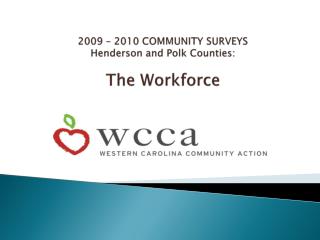 2009 – 2010 COMMUNITY SURVEYS Henderson and Polk Counties: The Workforce