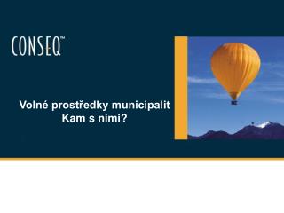 Volné prostředky municipalit Kam s nimi?