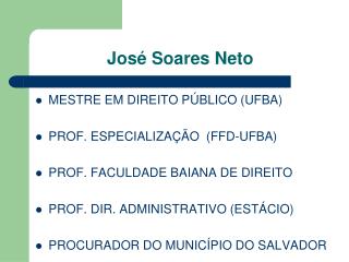 José Soares Neto